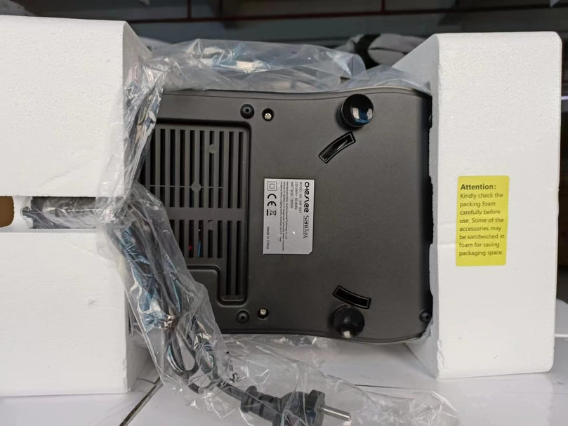 Robot Pâtissier CHeflee 1800W Robot Pétrin Professionnel Faible Bruit Robot de Cuisine Multifonction avec Fouet, Batteur, Crochet, Bol d'Acier Inoxydable, 6 Vitesses, 7.2 Litres