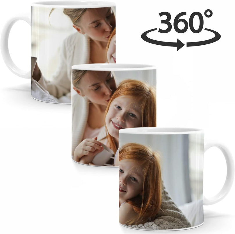 Céramique Mug personnalisé avec Texte et Photo - Idee cadeau noel | Tasse personnalisable | Cadeau Homme, Femme, Cadeau original