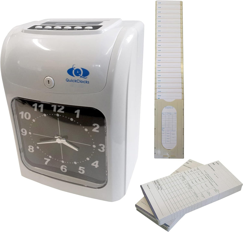 QuickClocks QC500E Pointeuse (avec Cartes Et Porte-Cartes)