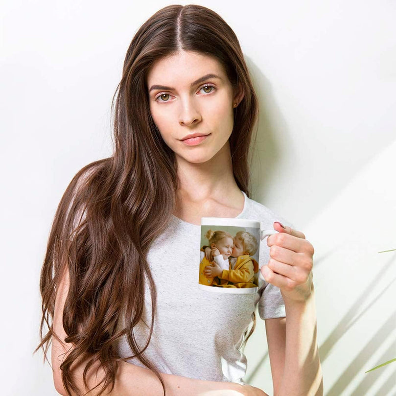 Céramique Mug personnalisé avec Texte et Photo - Idee cadeau noel | Tasse personnalisable | Cadeau Homme, Femme, Cadeau original
