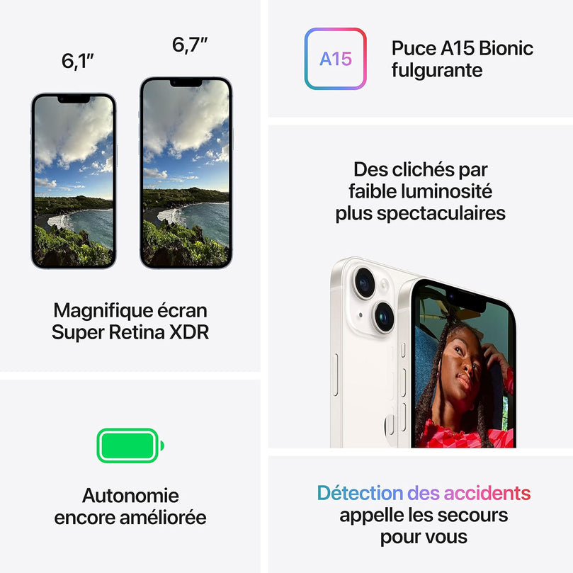 Apple iPhone 14 Plus (128 Go) - Bleu