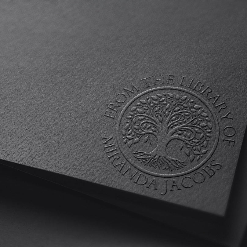 Tampon SEC à gaufrer Personnalisé Idéal pour Attestation foncière, Certificat, Diplôme, Acte notarié, Titre foncier, Livre pour papier - Idéal pour un cadeau ou une occasion spéciale - Différents motifs