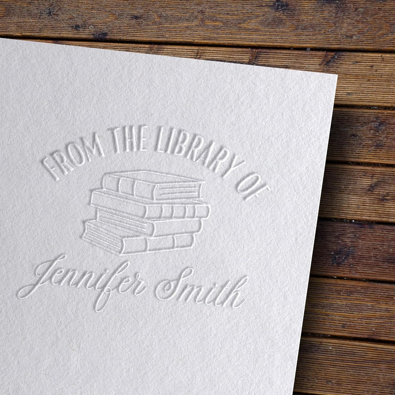 Tampon SEC à gaufrer Personnalisé Idéal pour Attestation foncière, Certificat, Diplôme, Acte notarié, Titre foncier, Livre pour papier - Idéal pour un cadeau ou une occasion spéciale - Différents motifs