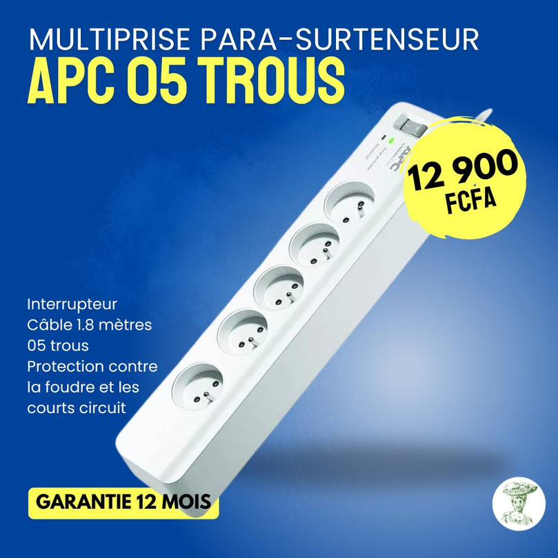 Apc Multiprise Parafoudre 5 Prises - PM5 - PME5B-GR