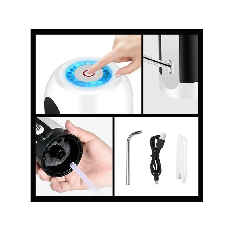 Pompe à eau électrique, distributeur d'eau électrique, chargeur USB, 800mAh, pompe Portable automatique, bouteille, fournitures pour la maison