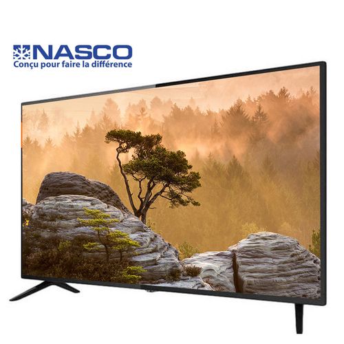 NASCO TV LED Ultra Slim - HD - 32 Pouces - 3XHDMI - 1XUSB - Port VGA - Noir - Garantie 1Mois