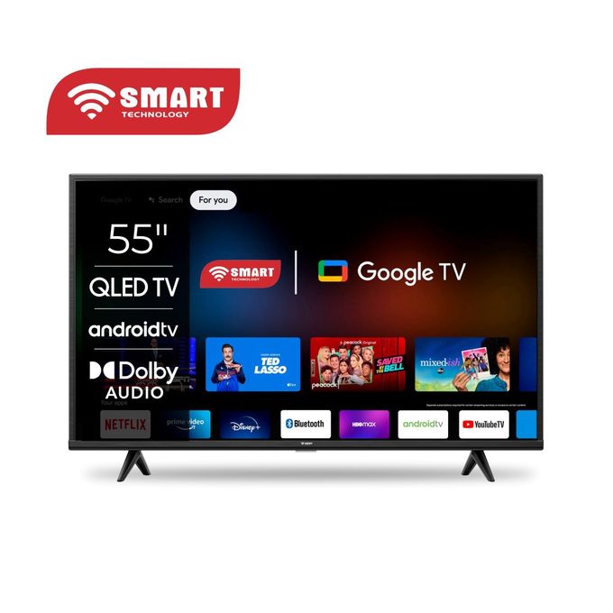 SMART TECHNOLOGY 55" GOOGLE TV SMART(STT-5588EG) WIFI+BLUETOOTH -Décodeur Intégré
