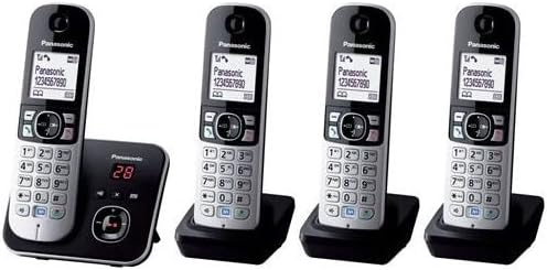 Téléphone Fixe sans Fil Panasonic KX TG6824FRB Quattro