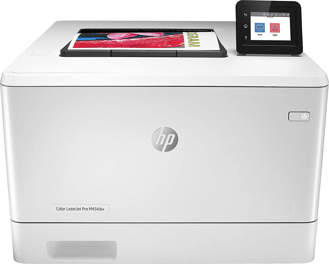 HP Color Laserjet Pro M454dw (W1Y44A) - imprimante couleur : impression, A4 (couleur ; recto-verso ; jusqu’à 27 ppm ; USB 2.0 + Gigabit Ethernet + Wi-Fi)