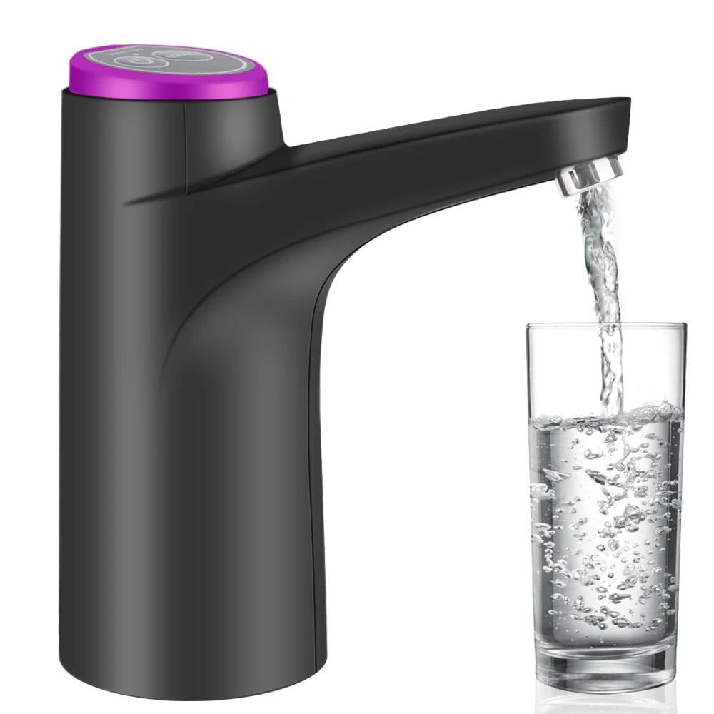 Distributeur automatique de pompe à eau électrique avec bouton, bouteille de gallon, interrupteur à boire, chargement USB, commande tactile