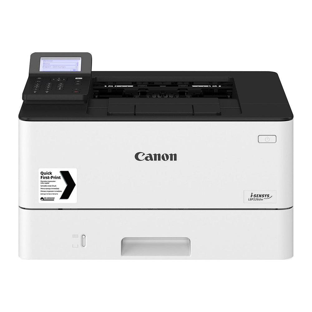 Canon i-SENSYS LBP226dw Imprimante laser monochrome avec recto/verso automatique, écran LCD et sécurisation par code PIN (USB 2.0 / Wi-Fi / Gigabit Ethernet / AirPrint / Google Cloud Print)