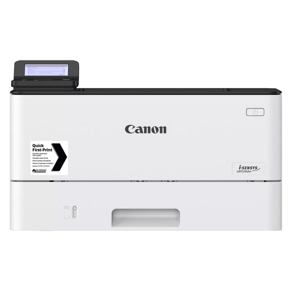 Canon i-SENSYS LBP226dw Imprimante laser monochrome avec recto/verso automatique, écran LCD et sécurisation par code PIN (USB 2.0 / Wi-Fi / Gigabit Ethernet / AirPrint / Google Cloud Print)